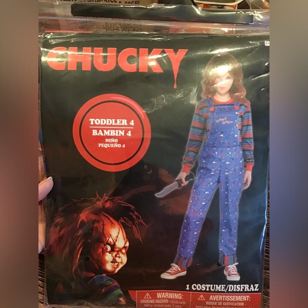 Chucky child’s play toddler costume size 4 -New